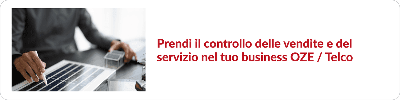sales and service for the renewable energy business / Telco