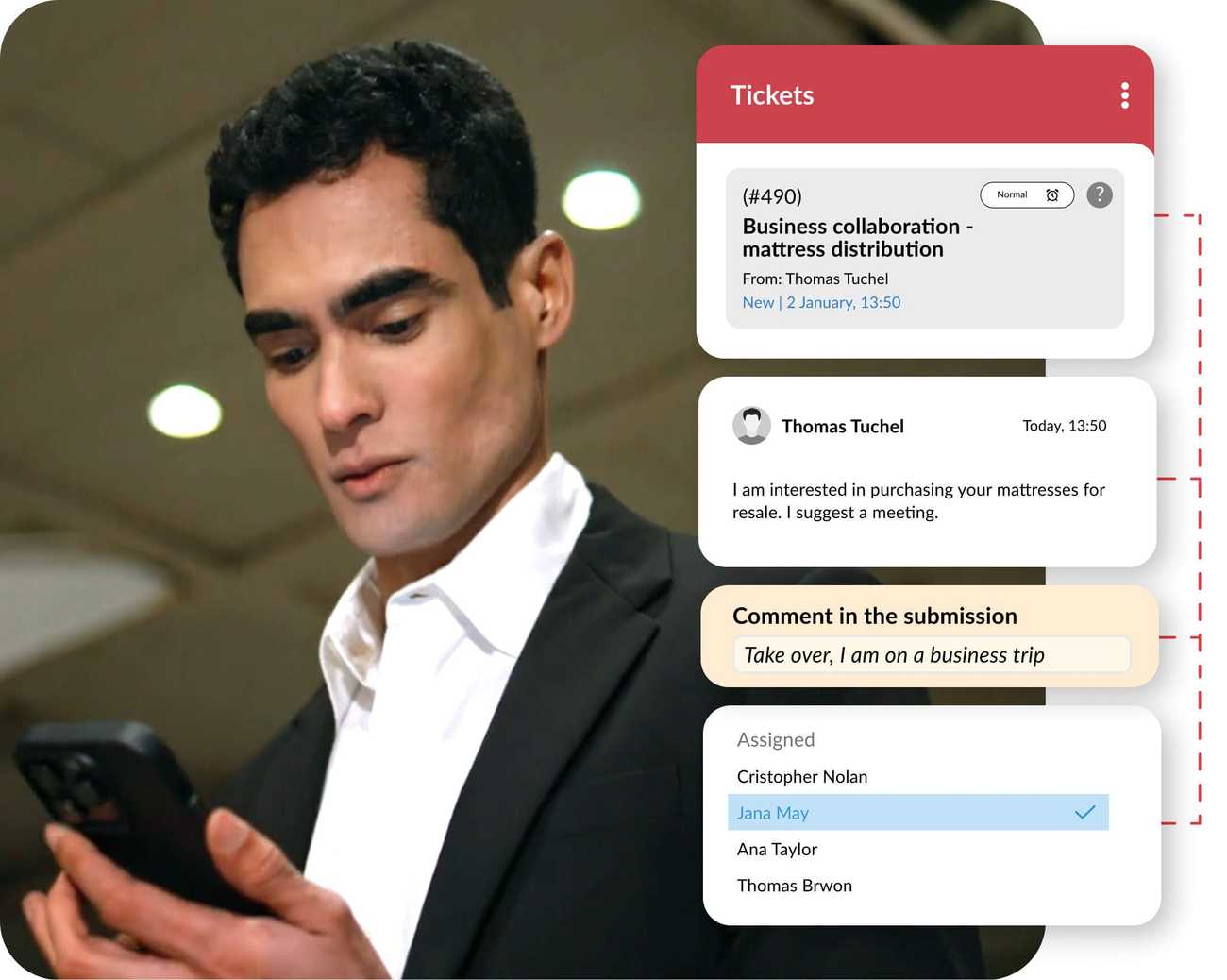 Mobilny helpdesk on the go
