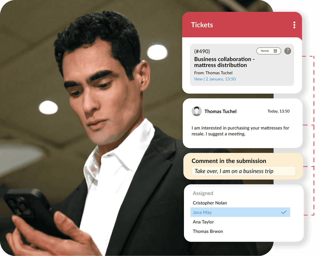 Mobilny helpdesk on the go