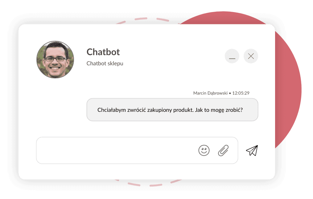 rozmowa klienta z chatbotem