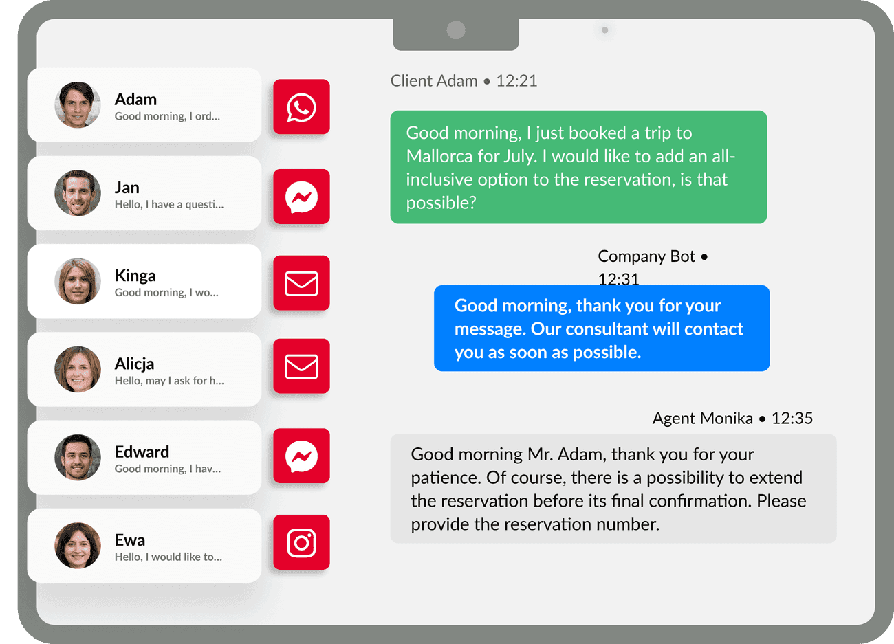 All customer conversations in one place