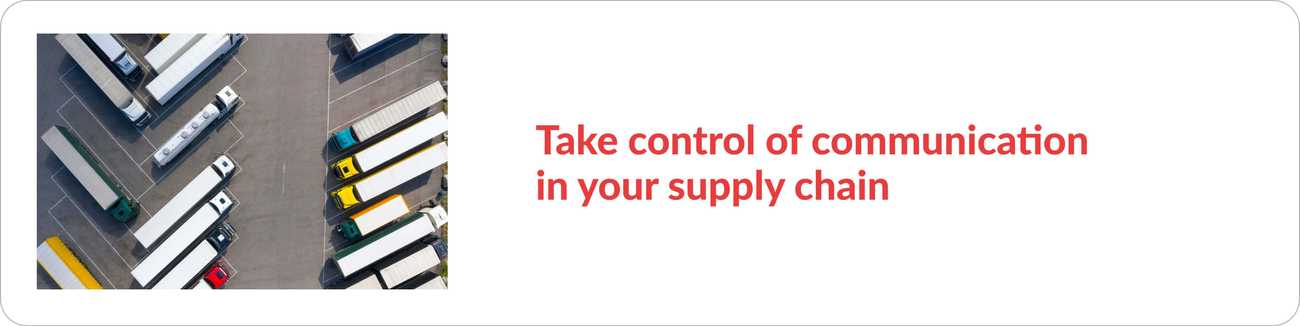 Contact center in logistics