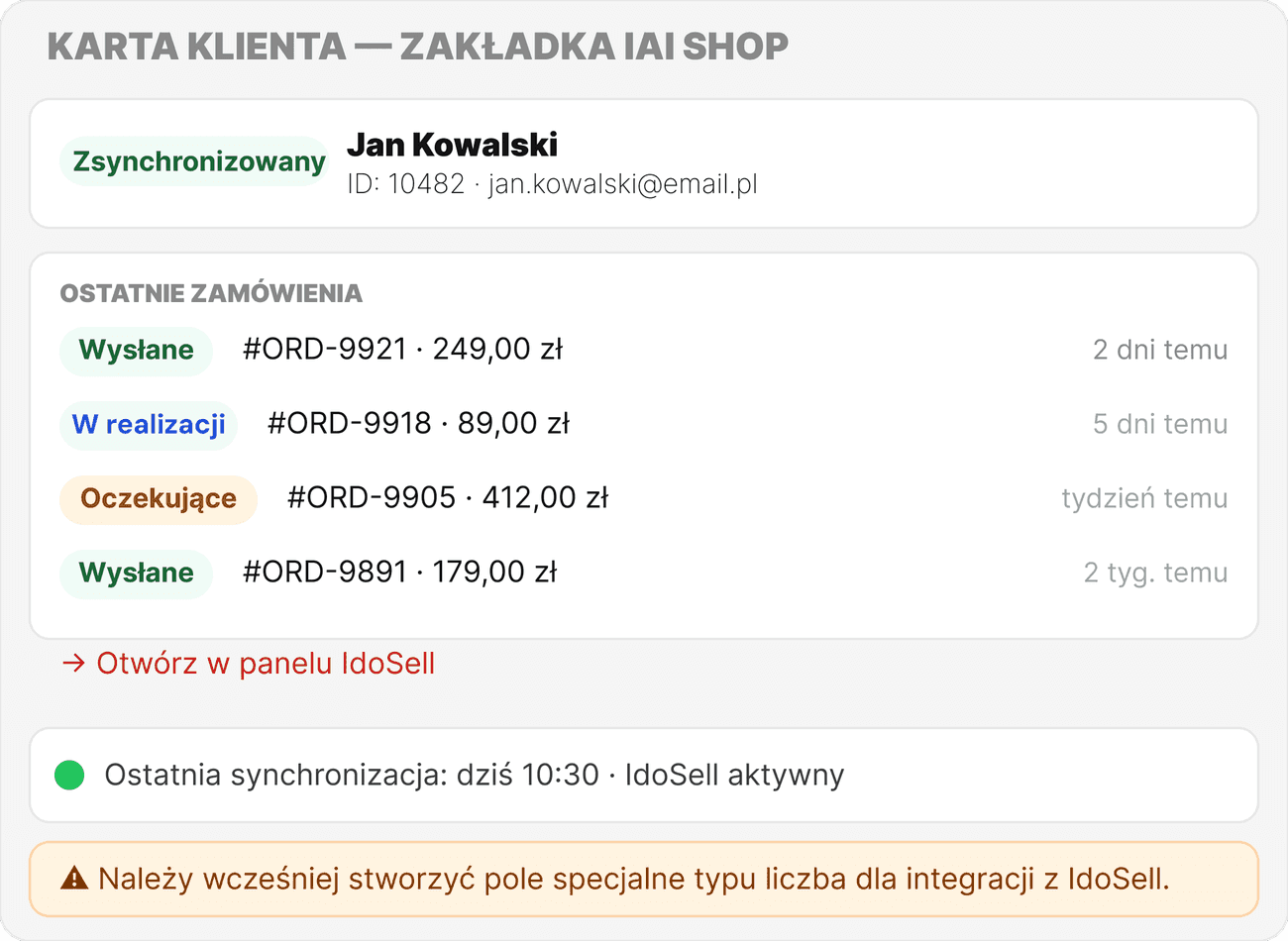 Jak działa integracja z IdoSell