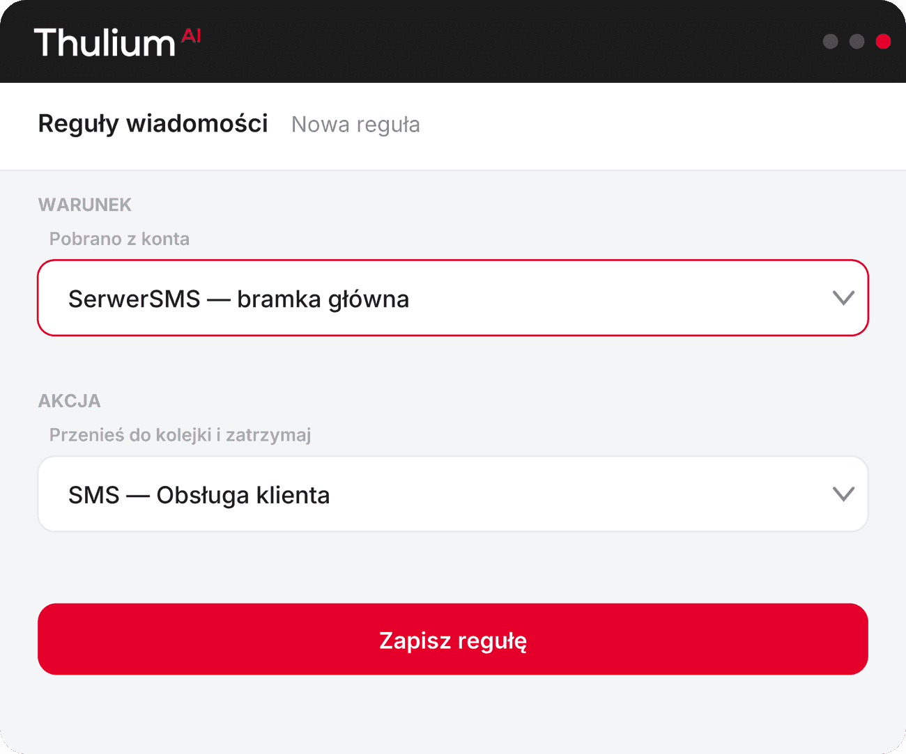 Jak zintegrować Thulium z Serwer SMS?