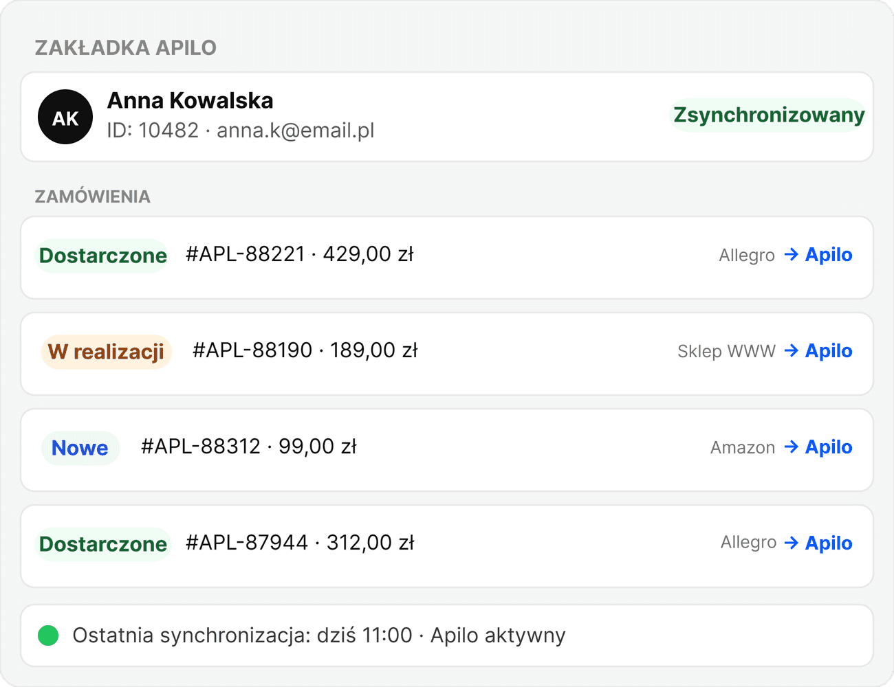 jak połączyć Thulium z Apilo